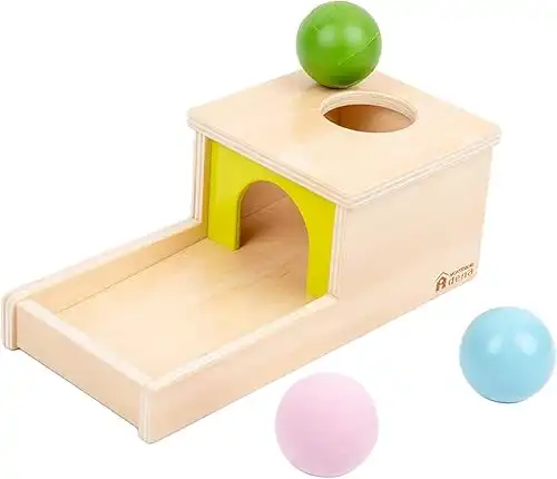 Montessori Box mit Tablett, DREI Bällen