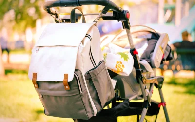 Alles dabei mit einer Wickeltasche für den Kinderwagen