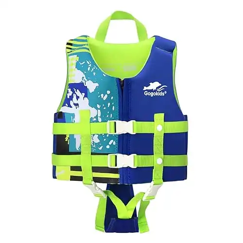 Gogokids Kinder Schwimmweste Float Jacket Kleinkind Badeanzug Assist Bademode Schwimmtraining Auftrieb Badeweste Neopren Schwimmweste für 1 9 Jahre 11-35kg