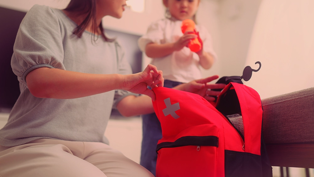 reiseapotheke mit kindern, erste hilfe
